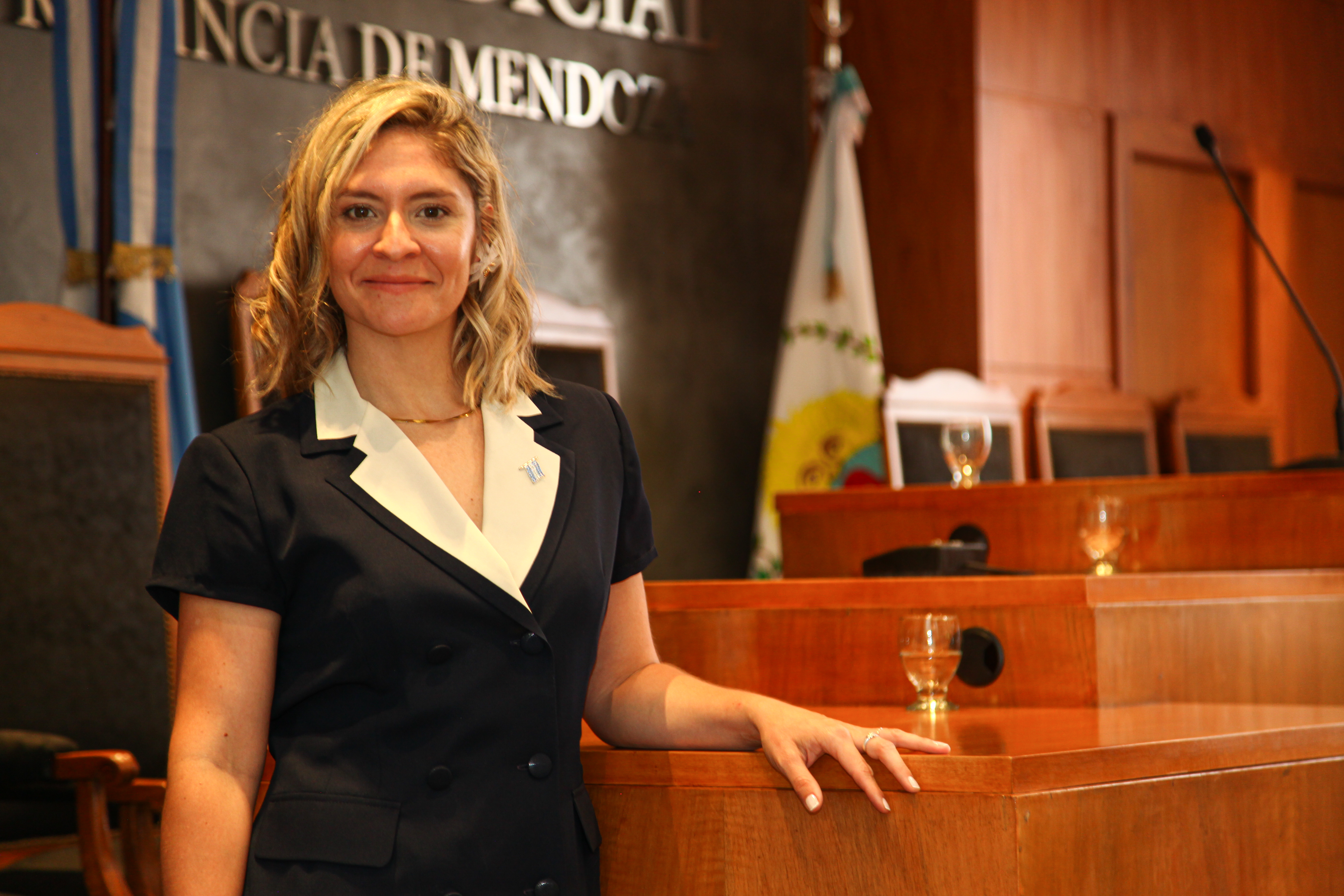 Fernanda Videla en el despacho